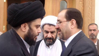 العراق.. "البطة" تشعل حرب تصريحات بين "المالكي" و"الصدر" 