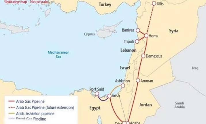 إسرائيلي وليس مصري.. حقيقة خط الغاز إلى لبنان عبر الأردن وسوريا