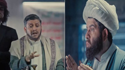 مسلسل سعودي يسخر من "حسن نصرالله" ومتزعم الحوثيين (فيديو)