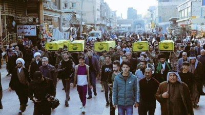 ميليشيا "النجباء" العراقية تشيع خمسة من عناصرها قتلوا في سوريا