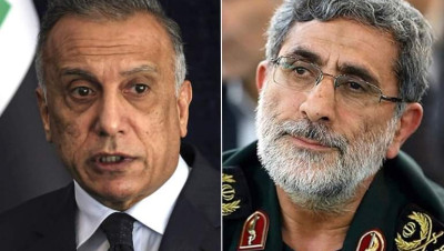 "قاآني" يلتقي الكاظمي وميليشيات الحشد في بغداد.. ماذا دار بينهم؟  