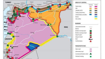 تقرير يكشف سيطرة إيران و"حـزب الله" على 20% من حدود سوريا