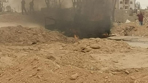 طيران مجهول يستهدف موقعا للحشد...