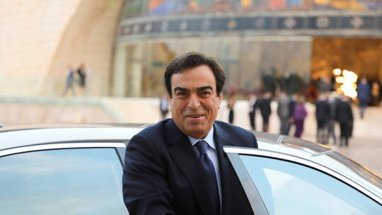 في مؤتمر إعلان استقالته.. "جورج قرداحي" يصرّ على موقفه من حرب اليمن