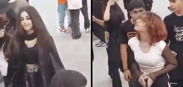 اعتقال مراهقات إيرانيات لنزعهن الحجاب في مناسبة رياضية (فيديو)