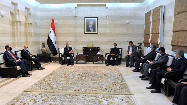 في أول لقاءاته مع جهة أجنبية.. رئيس حكومة الأسد يلتقي معاون وزير الدفاع الإيراني