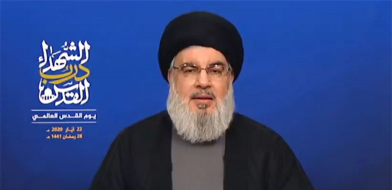 لبنان.. "نـصـرالله" يدعو اللبنانيين للمحافظة على "سيادتهم" ويشيد بإيـران!