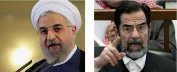 روحاني يهاجم الرئيس العراقي الراحل صدام حسين