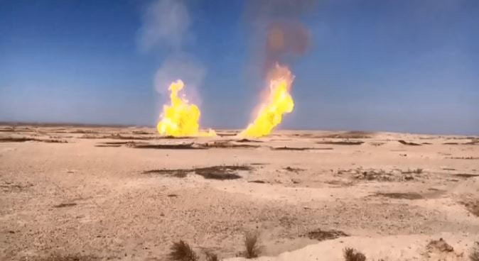 فصيل عسكري يتبنى تفجير خط غاز شرق سوريا ويتوعد إيران