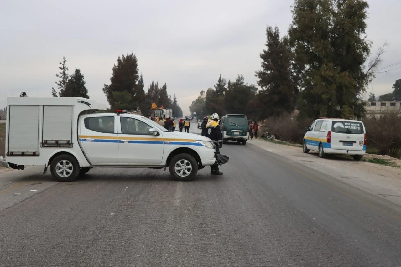 حادث سير مروع على طريق حماة - حلب الدولي